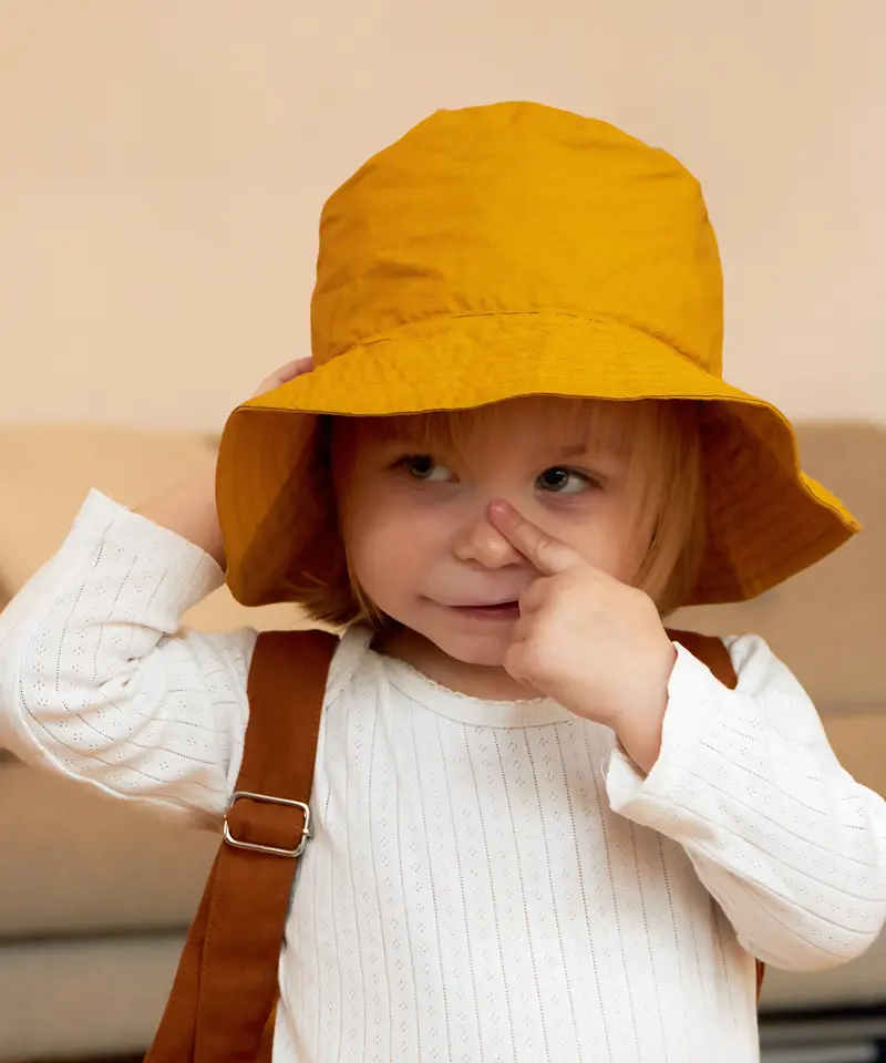 Roommate Kids Yellow Bucket Hat - Tiger 2
