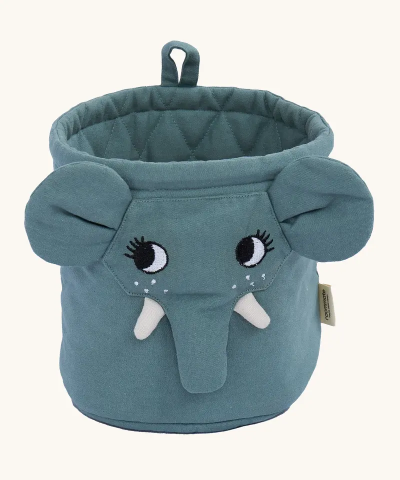 Roommate Mini Quilted Basket - Elephant 1