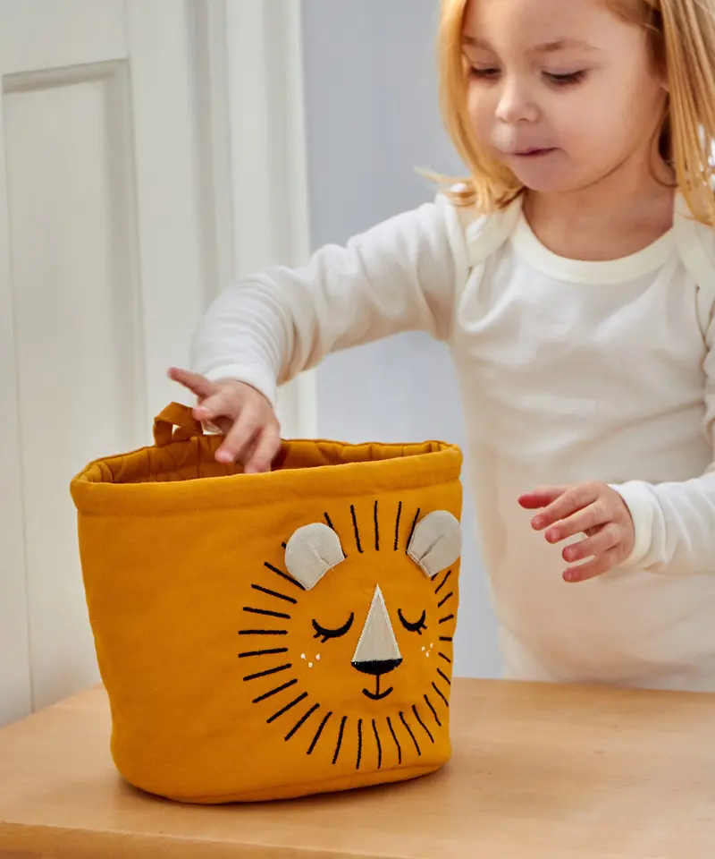 Roommate Mini Quilted Basket - Lion 2