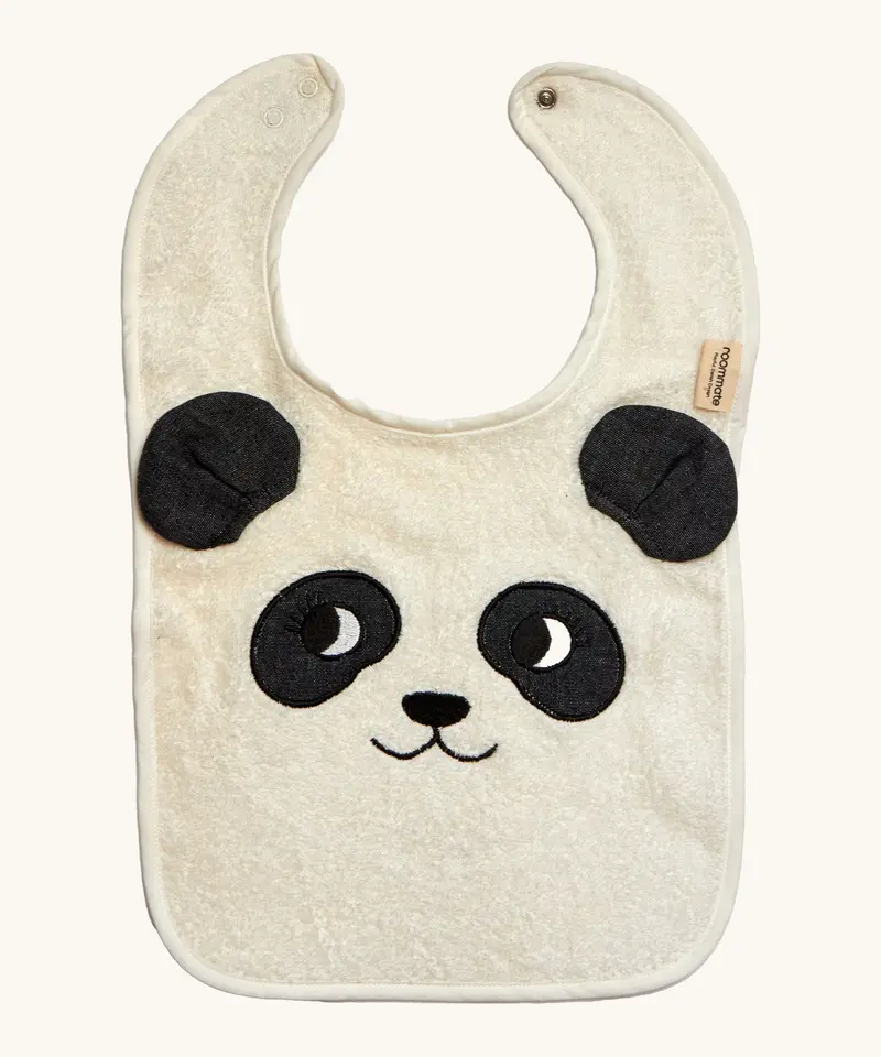Roommate Organic Cotton Baby Bib - Panda 1