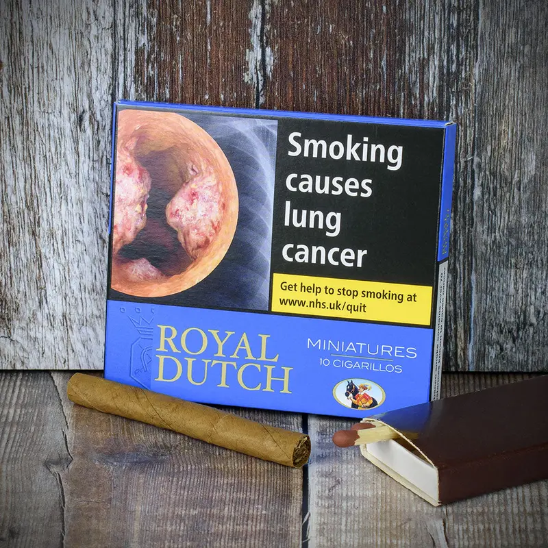 Royal Dutch Blue Miniatures Cigarillos - Pack Of 10 1