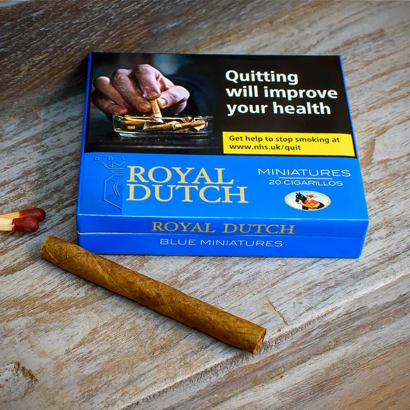 Royal Dutch Blue Miniatures Cigarillos - Pack Of 20 1
