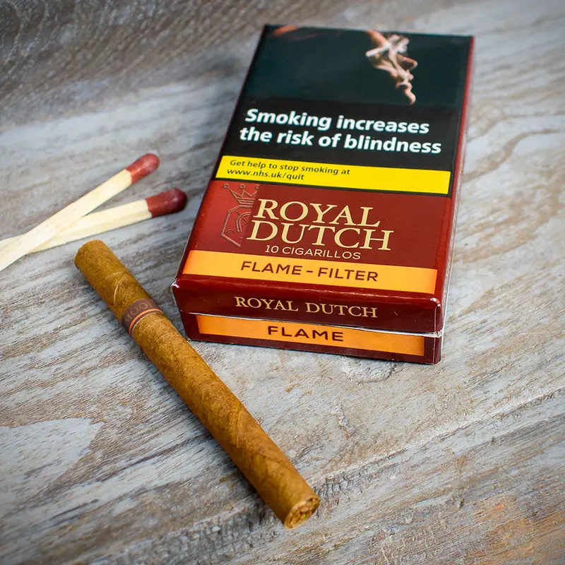 Royal Dutch Flame (Vanilla & Honey) Filter Cigarillos - 10 Pack 1
