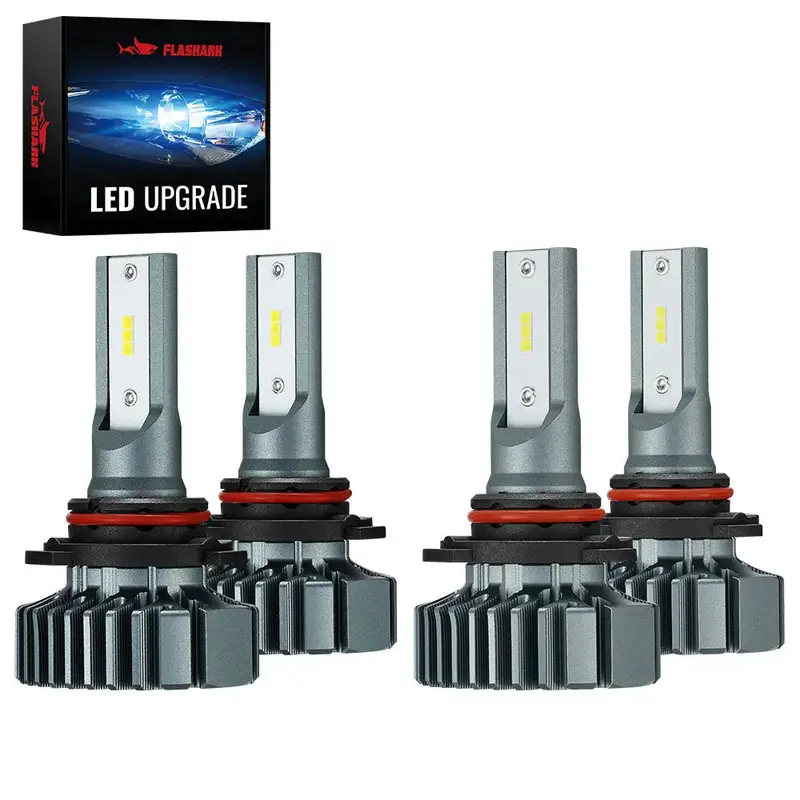 S1 9005/Hb3 9006/Hb4 120W 6000K 14000Lm White Ip67 Led Headlight Bulbs 2 Pairs 1