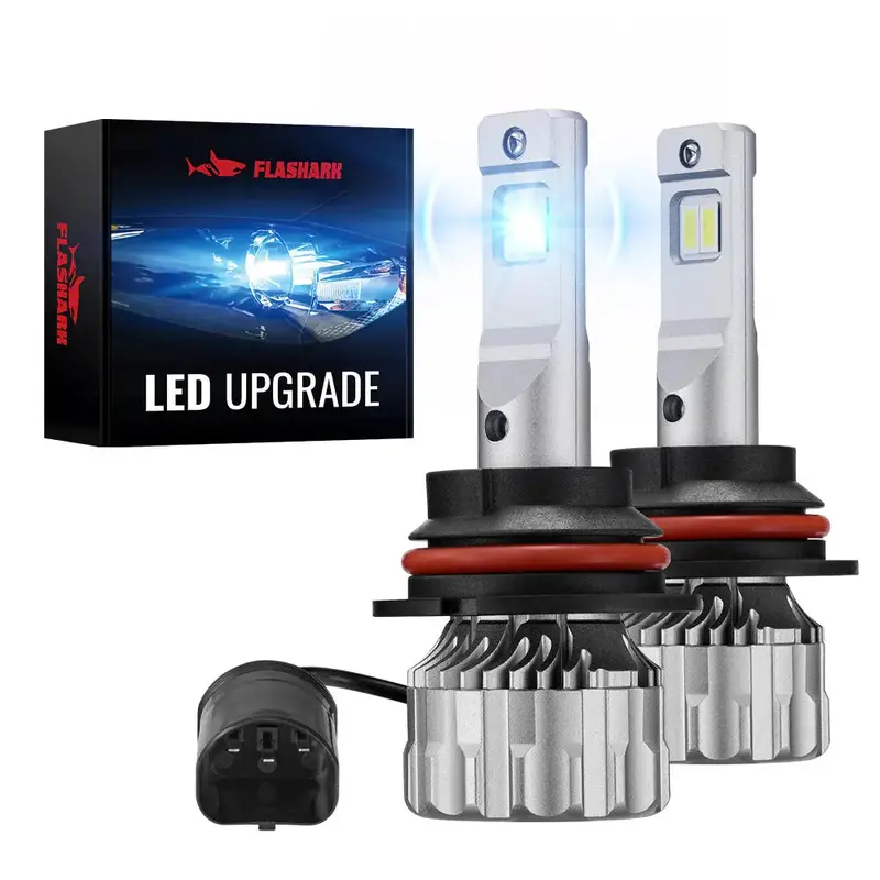 S6 9004/Hb1 70W 6500K 18000Lm White Ip67 Led Headlight Bulbs 2Pcs 1