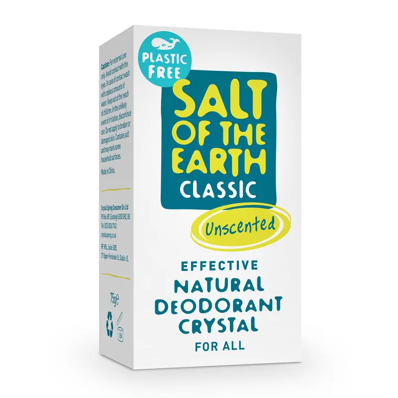 Salt Of The Earth Plastic-Free Crystal Deodorant Stick 75G 1