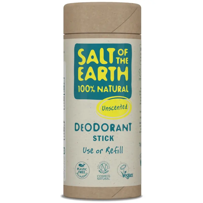 Salt Of The Earth Unscented Deodorant Stick 75G 1