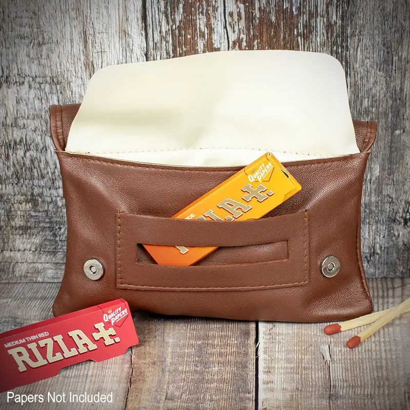 Sarome Leather Handrolling Pouch - Tan Po21t 2