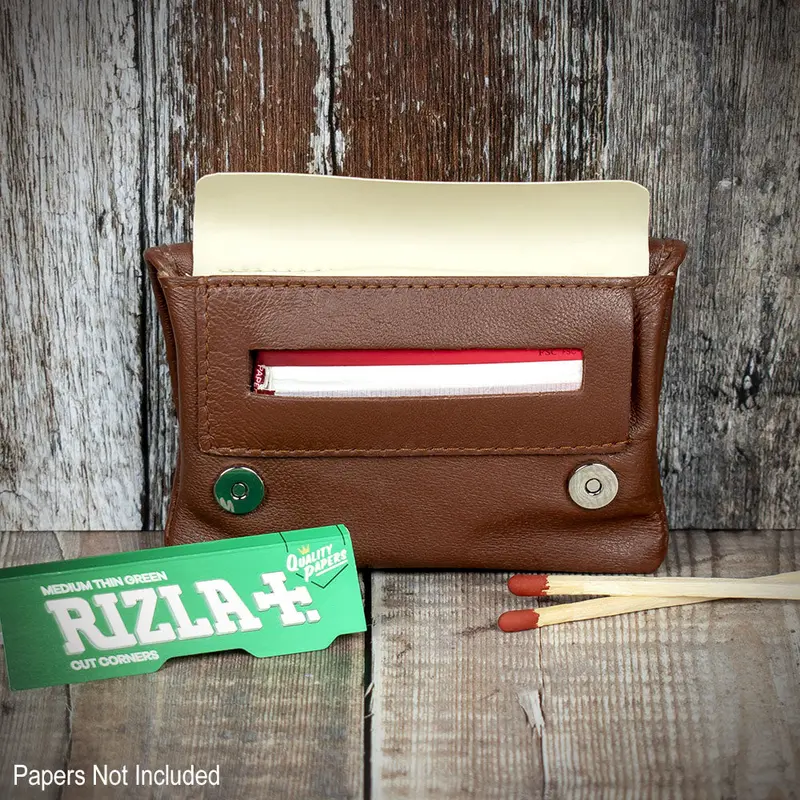 Sarome Leather Handrolling Pouch - Tan Po29t 2