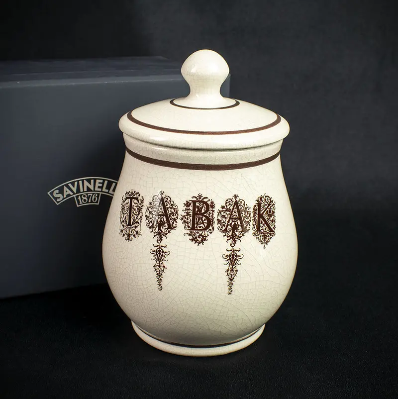 Savinelli Antico Ceramic Pipe Tobacco Jar - Tabak 1