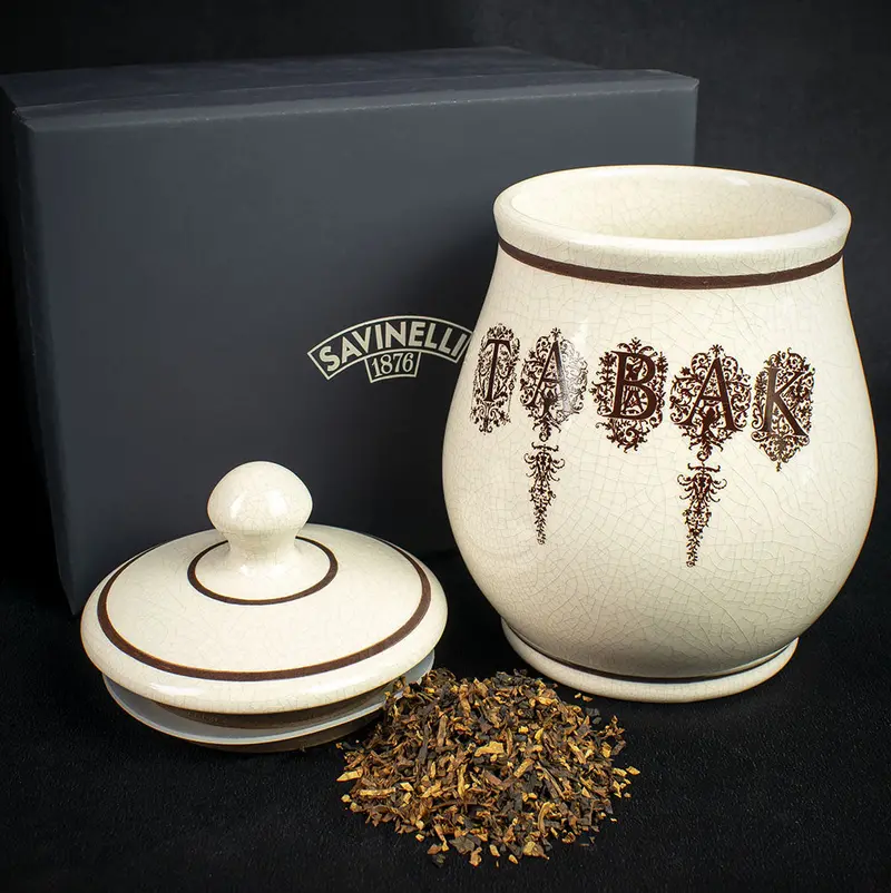 Savinelli Antico Ceramic Pipe Tobacco Jar - Tabak 2