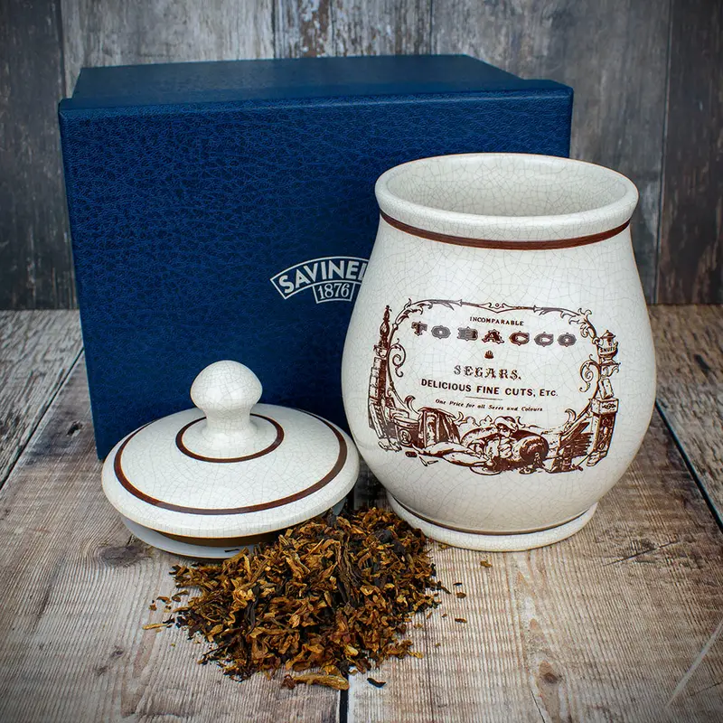 Savinelli Antico Segars Ceramic Tobacco Storage Jar 2