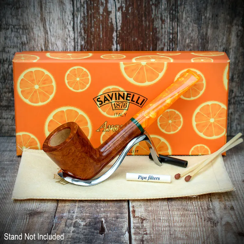 Savinelli Arancia Smooth Brown 409 - 6Mm Briar Pipe 2