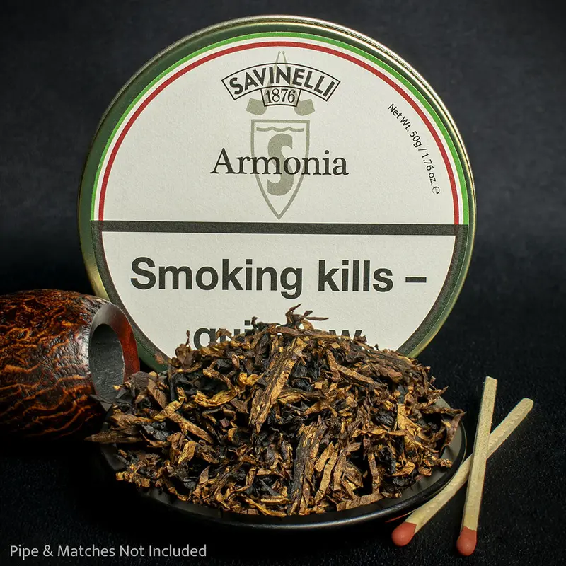 Savinelli Armonia Pipe Tobacco (Rum & Chocolate) - 50G Tin 1