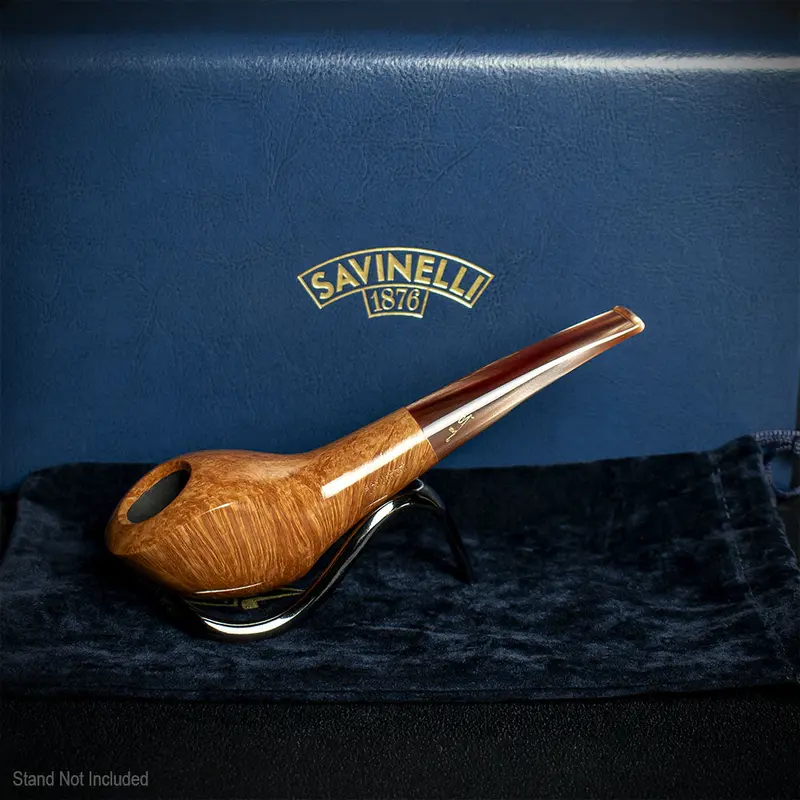 Savinelli Autograph (Limited Edition) 6 Smooth Natural Briar Pipe - 04 2
