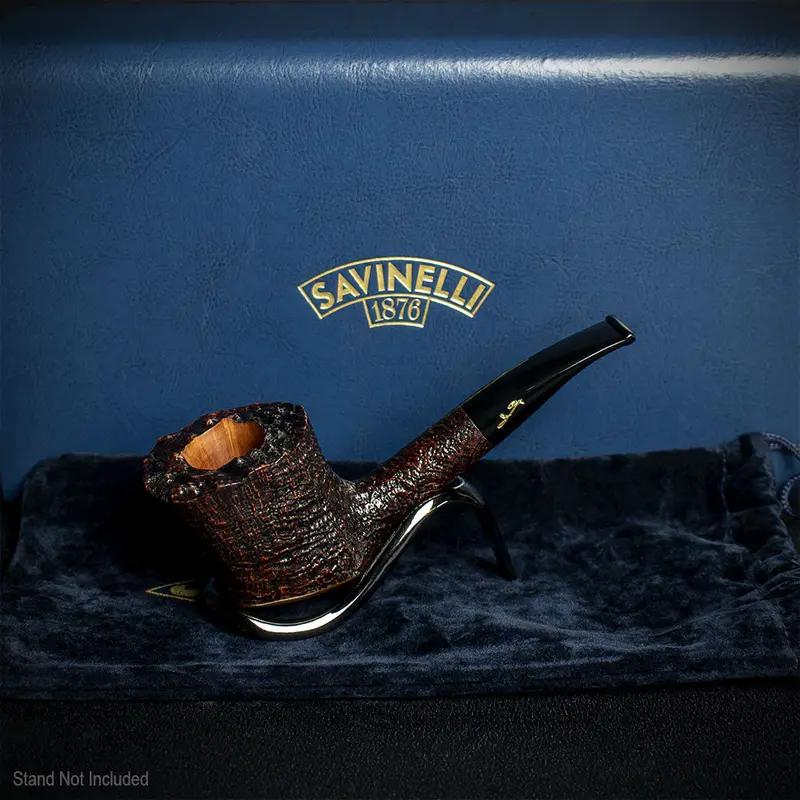 Savinelli Autograph (Limited Edition) Freestyle Panel Sandblast 01 - 6Mm Briar Pipe 2