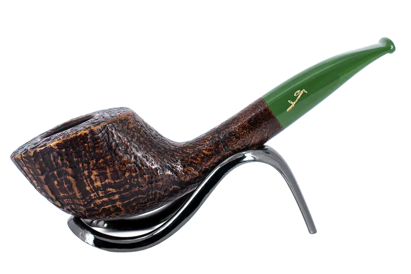 Savinelli Autograph (Limited Edition) Sandblast Brown Briar Pipe - 01 1