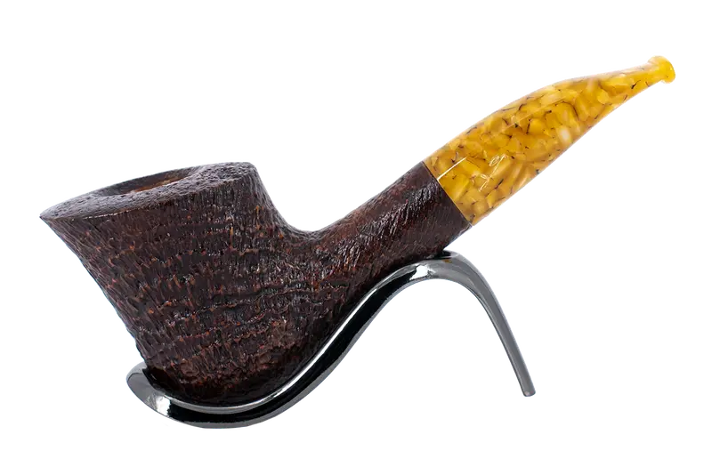 Savinelli Autograph (Limited Edition) Sandblast Brown Briar Pipe - 02 1