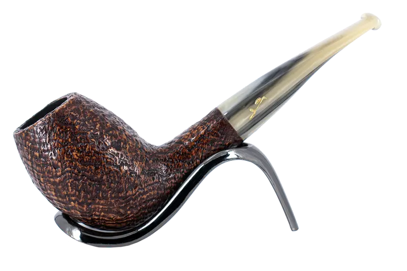 Savinelli Autograph (Limited Edition) Sandblast Brown Briar Pipe - 06 1