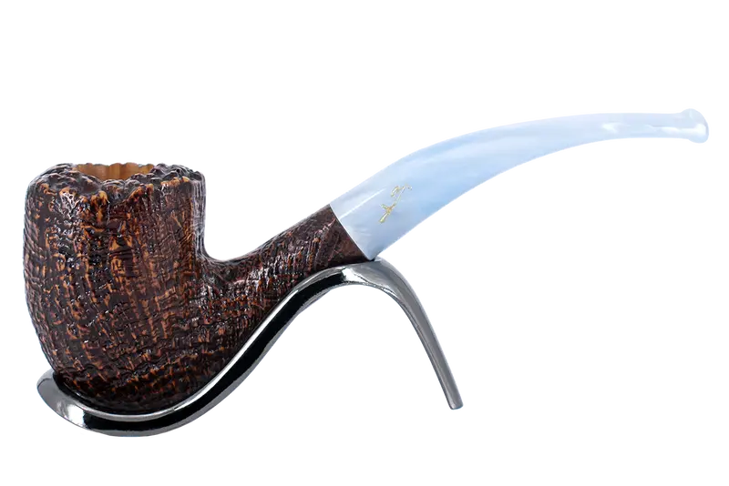 Savinelli Autograph (Limited Edition) Sandblast Brown Briar Pipe - 09 1
