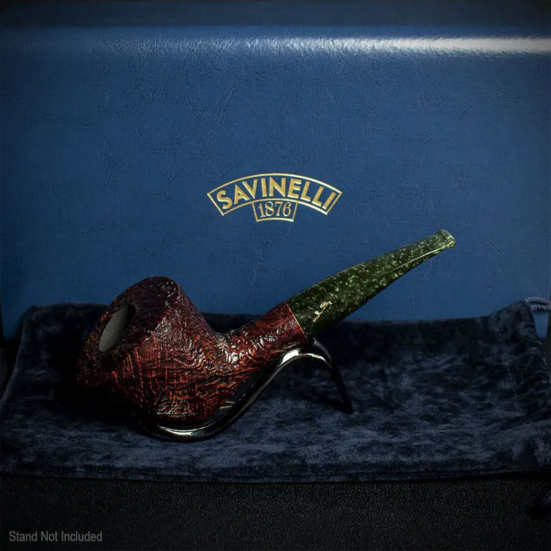 Savinelli Autograph (Limited Edition) Sandblasted Black Briar Pipe - 02 2