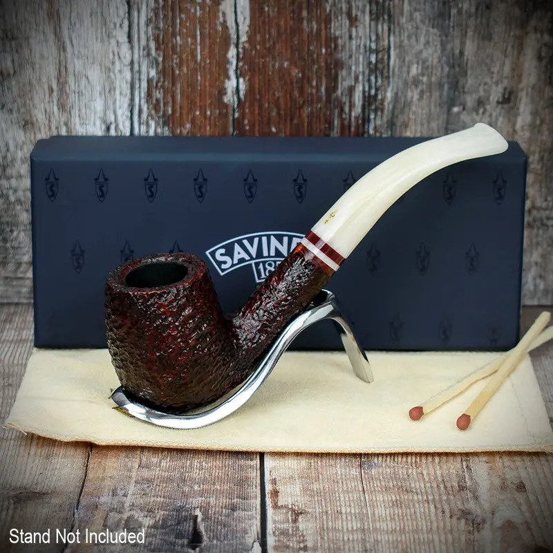 Savinelli Avorio Rustic Brown 606 - 9Mm Briar Pipe 2