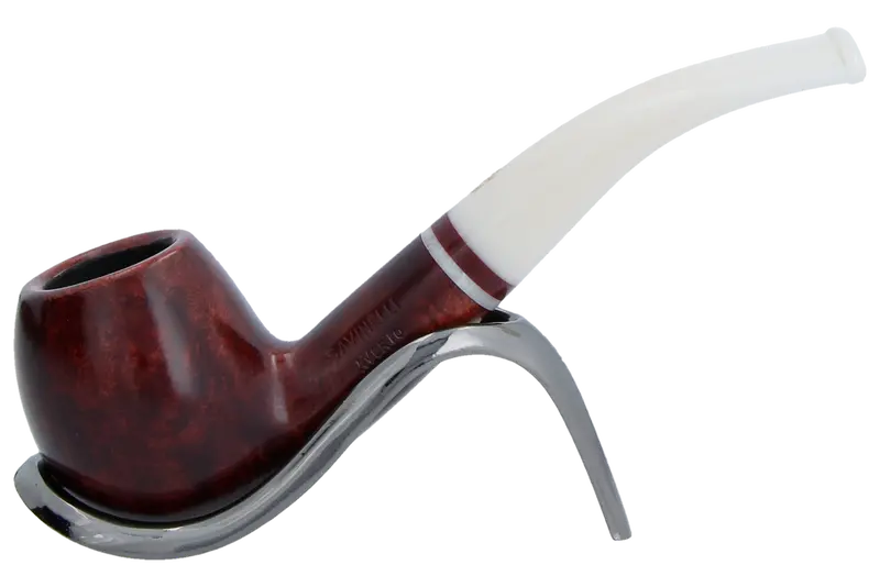 Savinelli Avorio Smooth Burgundy 626 - 6Mm Briar Pipe 1