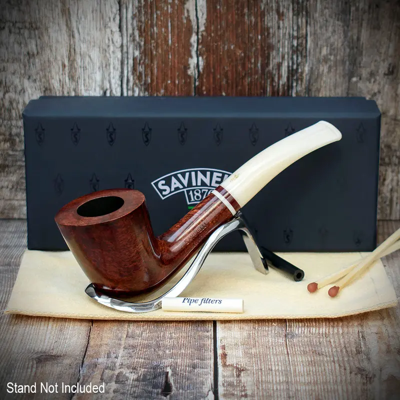 Savinelli Avorio Smooth Burgundy 920 - 6Mm Briar Pipe 2