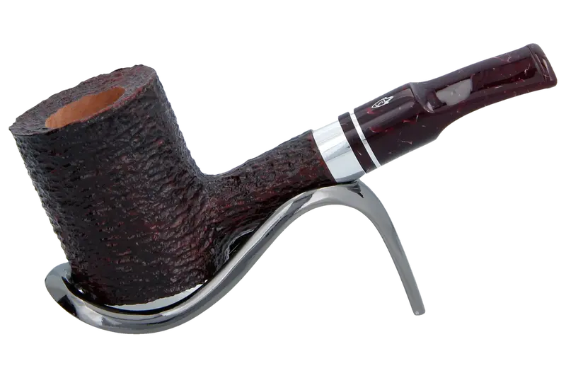 Savinelli Bacco Rusticated Dark Brown 311 - 6Mm Briar Pipe 1