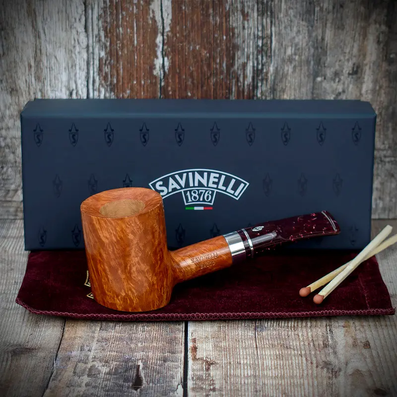 Savinelli Bacco Smooth Natural 311 - 6Mm Briar Pipe 2