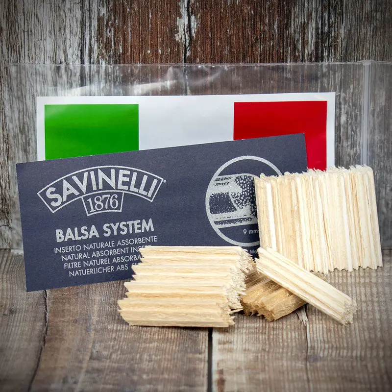 Savinelli Balsa Wood Pipe Filters 9Mm 15 Pack 1