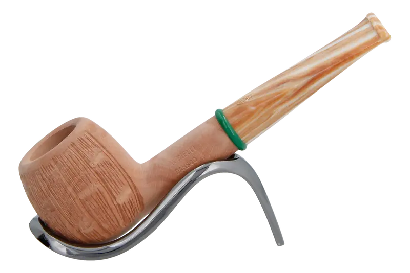 Savinelli Bamboo Rusticated Natural 207 - 6Mm Briar Pipe 1