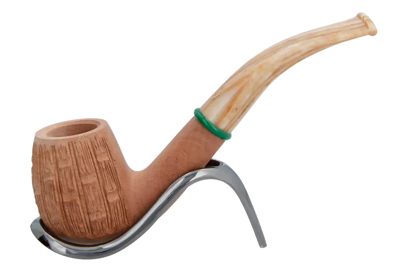 Savinelli Bamboo Rusticated Natural 602 - 6Mm Briar Pipe 1