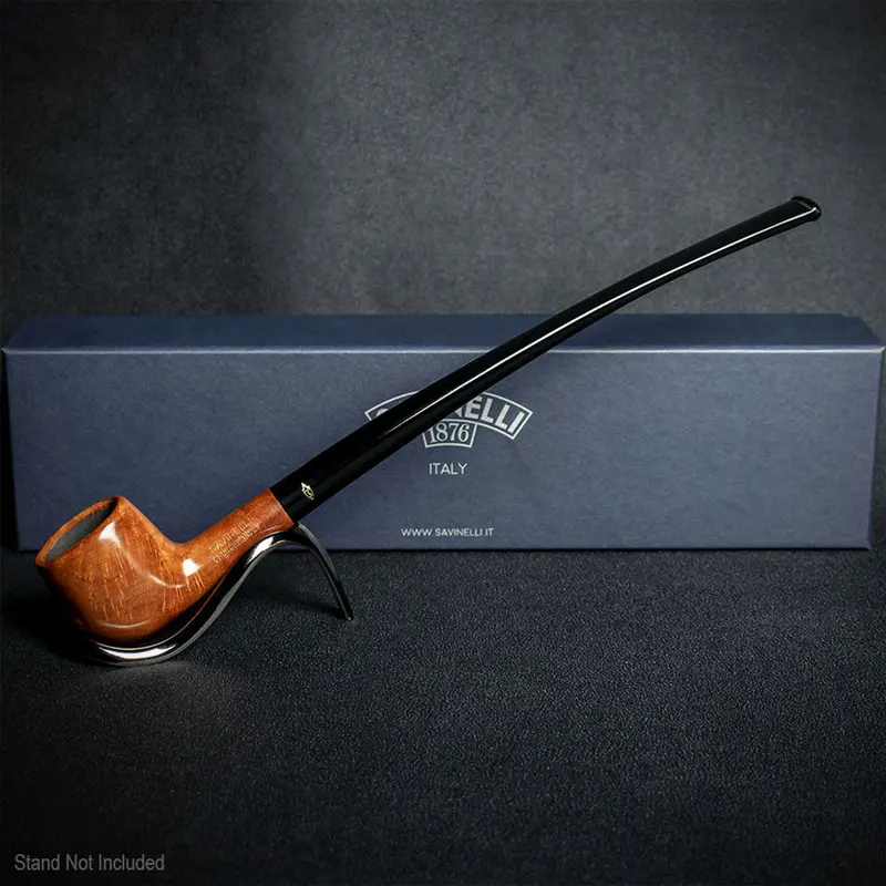 Savinelli Brown Smooth Churchwarden Briar Pipe - 901 6Mm 2