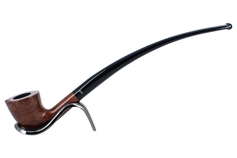 Savinelli Brown Smooth Churchwarden Briar Pipe - 921 No Filter 1