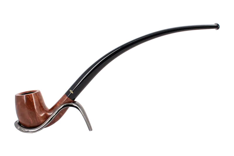 Savinelli Brown Smooth Churchwarden Briar Pipe - Shape 601 1
