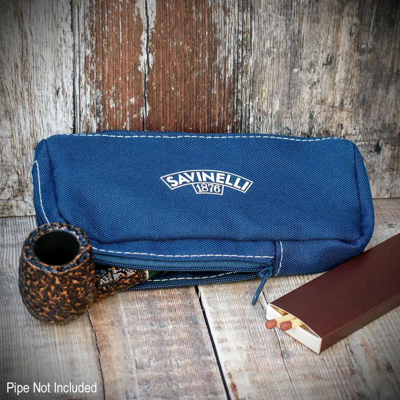 Savinelli Cloth Pipe Bag Blue - Savt427 2