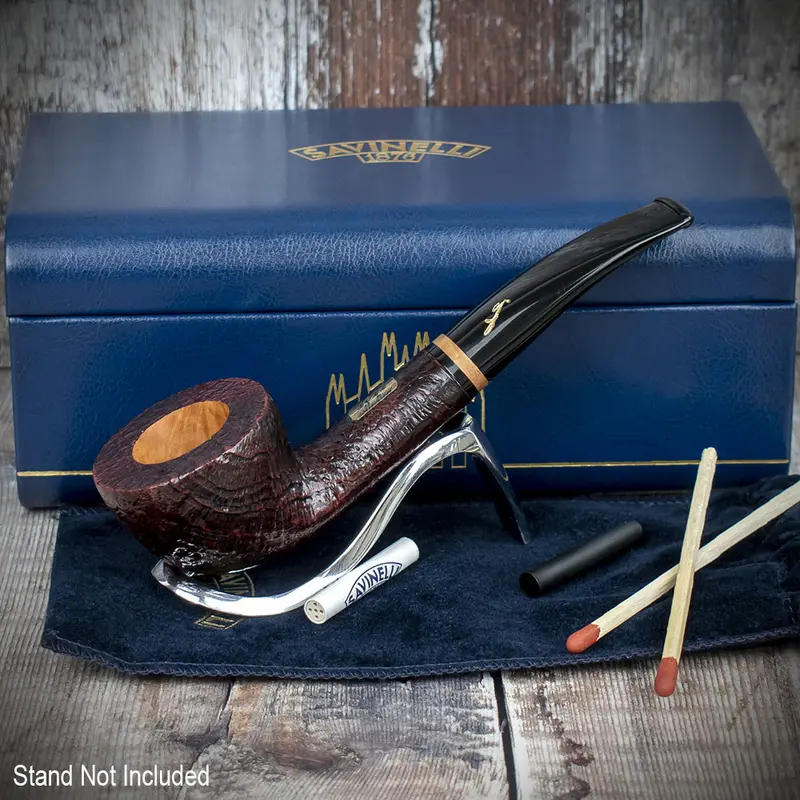 Savinelli Collection 2022 Sandblasted P500-C (Limited Edition) - 6Mm Briar Pipe 2