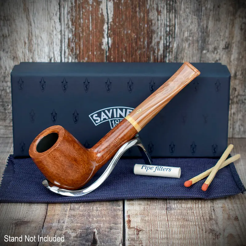 Savinelli Dolomiti Smooth Light Brown 128 - 9Mm Briar Pipe 2