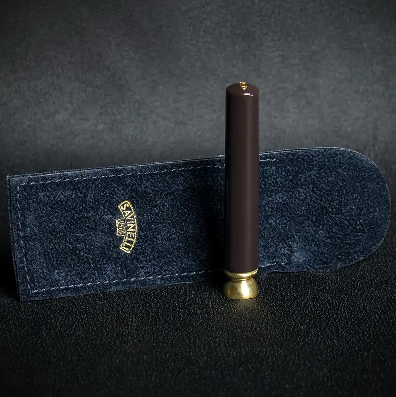 Savinelli Fantasy Pipe Tamper - Dark Brown 1