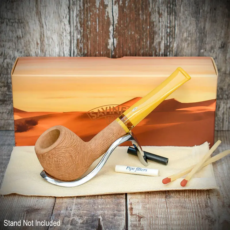Savinelli Ghibli Rusticated Natural 207 - 6Mm Briar Pipe 2