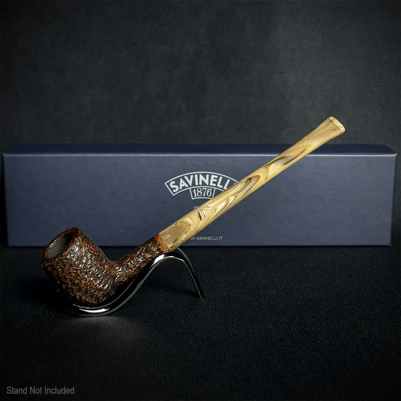 Savinelli Ginger's Favourite Rustic Brown Briar Pipe - 104 6Mm 2