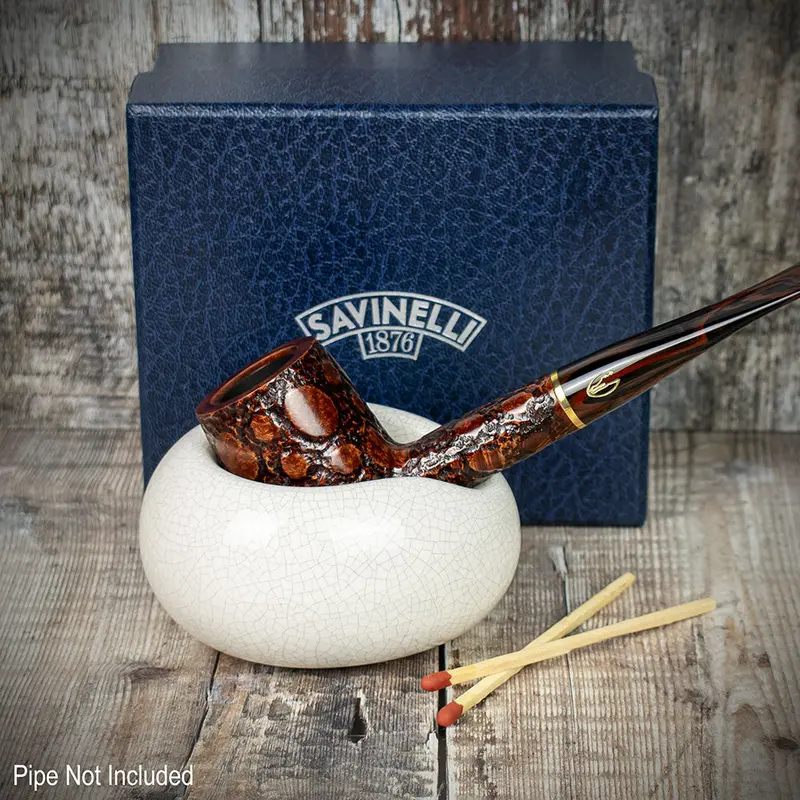 Savinelli Goccia Ceramic Pipe Stand White 2