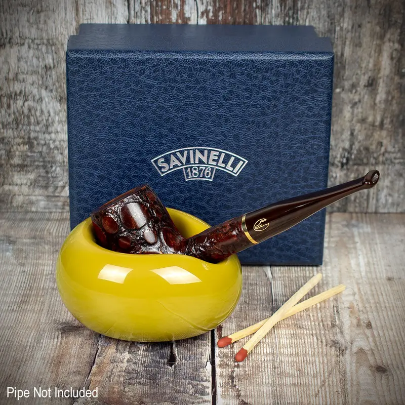 Savinelli Goccia Ceramic Pipe Stand Yellow 2