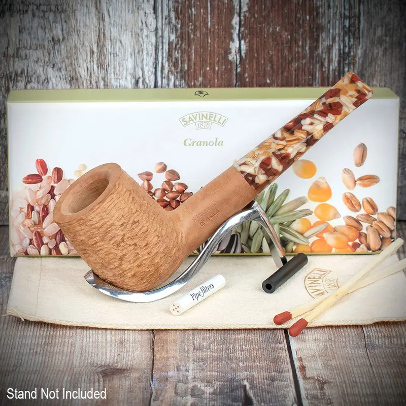 Savinelli Granola Rusticated 141 - 6Mm Briar Pipe 2