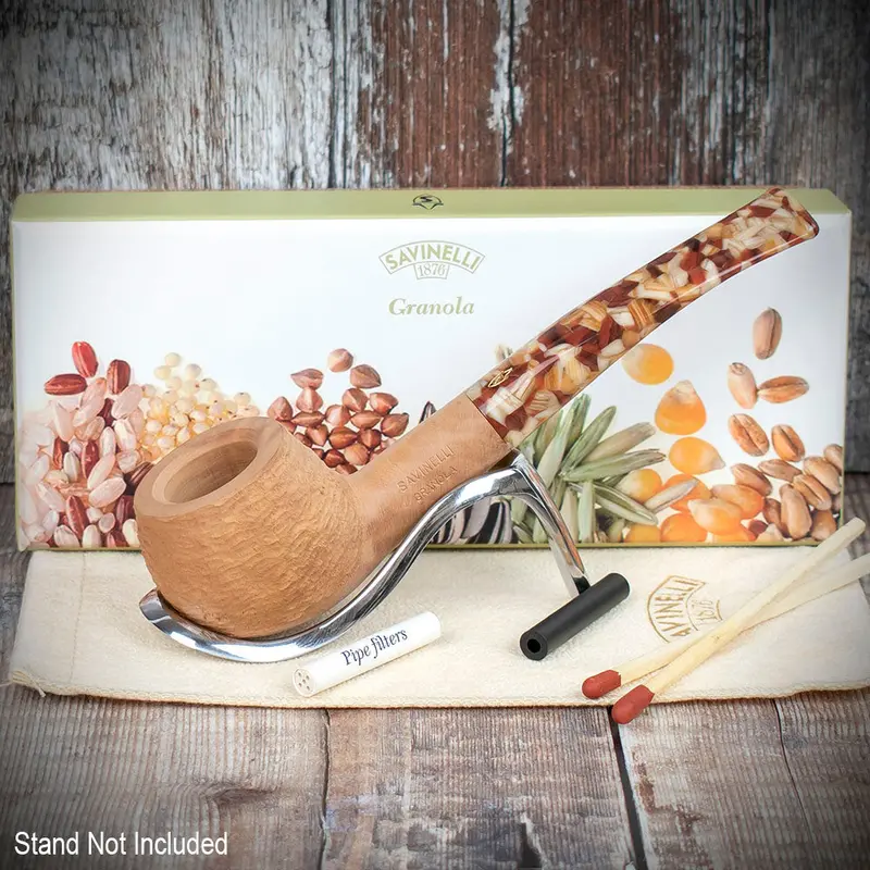 Savinelli Granola Rusticated 315 - 6Mm Briar Pipe 2