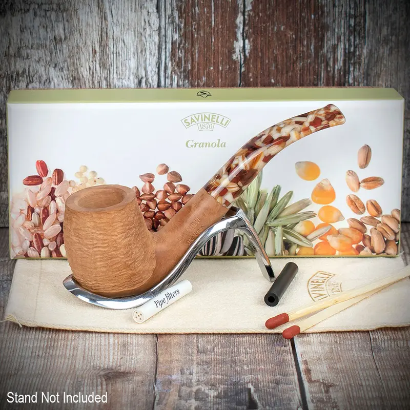 Savinelli Granola Rusticated 601 - 6Mm Briar Pipe 2