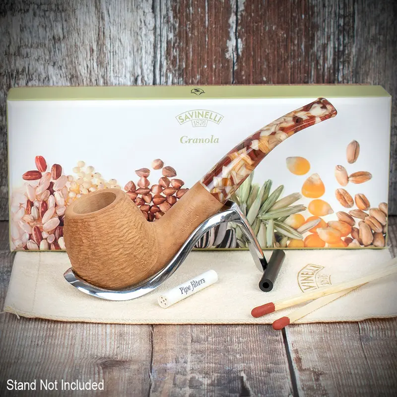 Savinelli Granola Rusticated 626 - 6Mm Briar Pipe 2