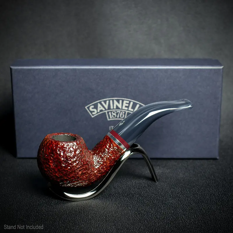 Savinelli Lunaria Rustic Briar Smoking Pipe - Shape 642 6Mm 2