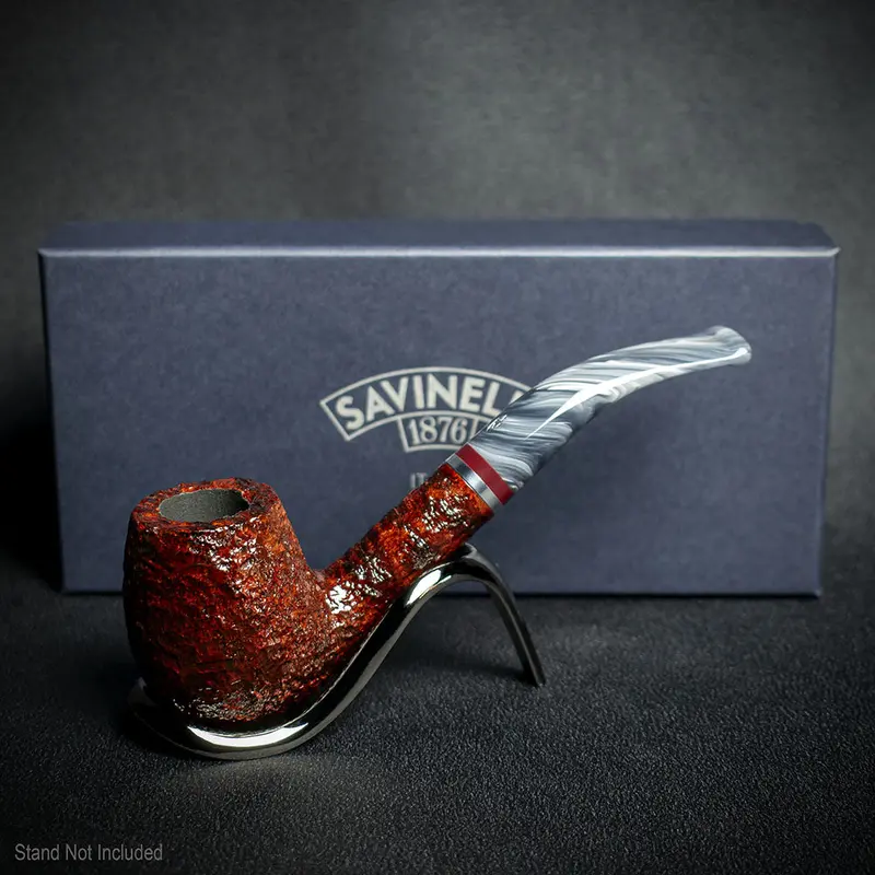 Savinelli Lunaria Rustic Briar Smoking Pipe - Shape 670 6Mm 2